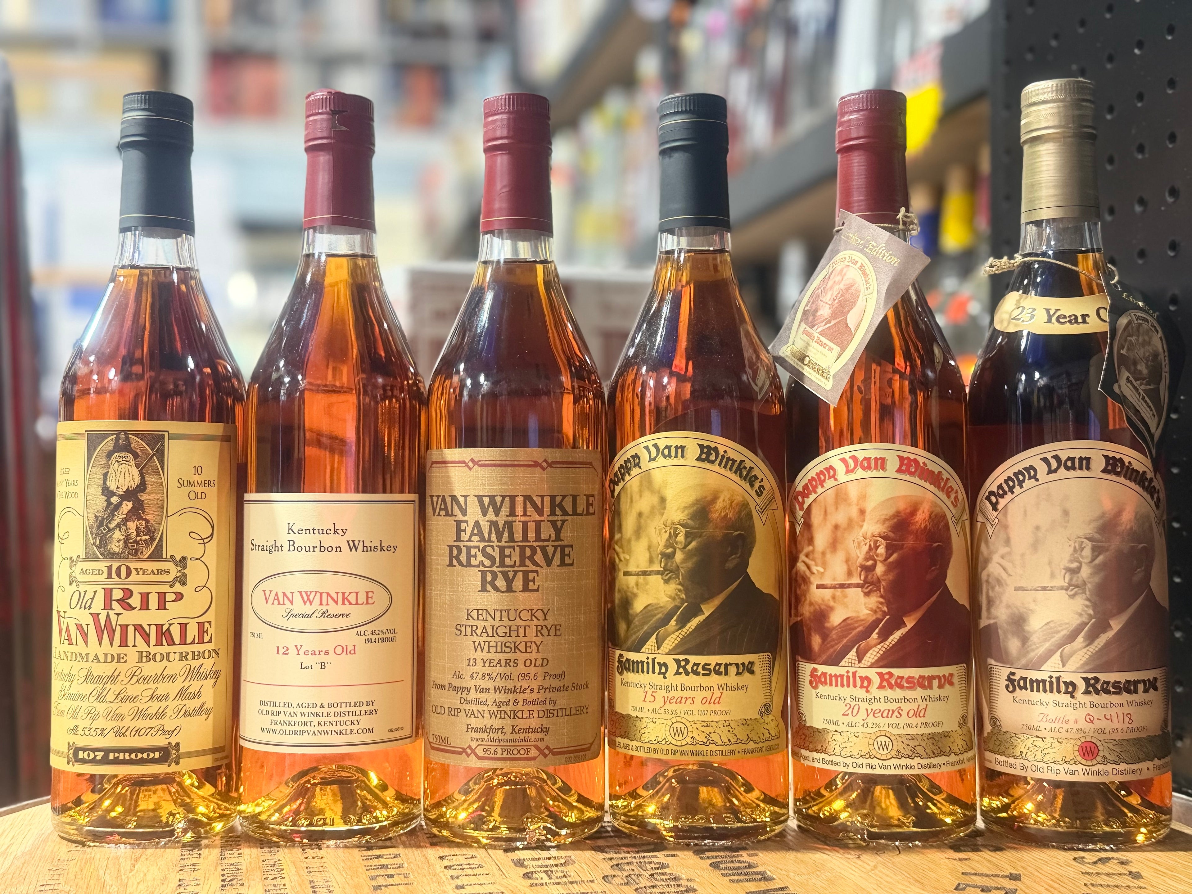 Pappy Van Winkle’s Family Lineup Collection Bundle (6 x 750ml)