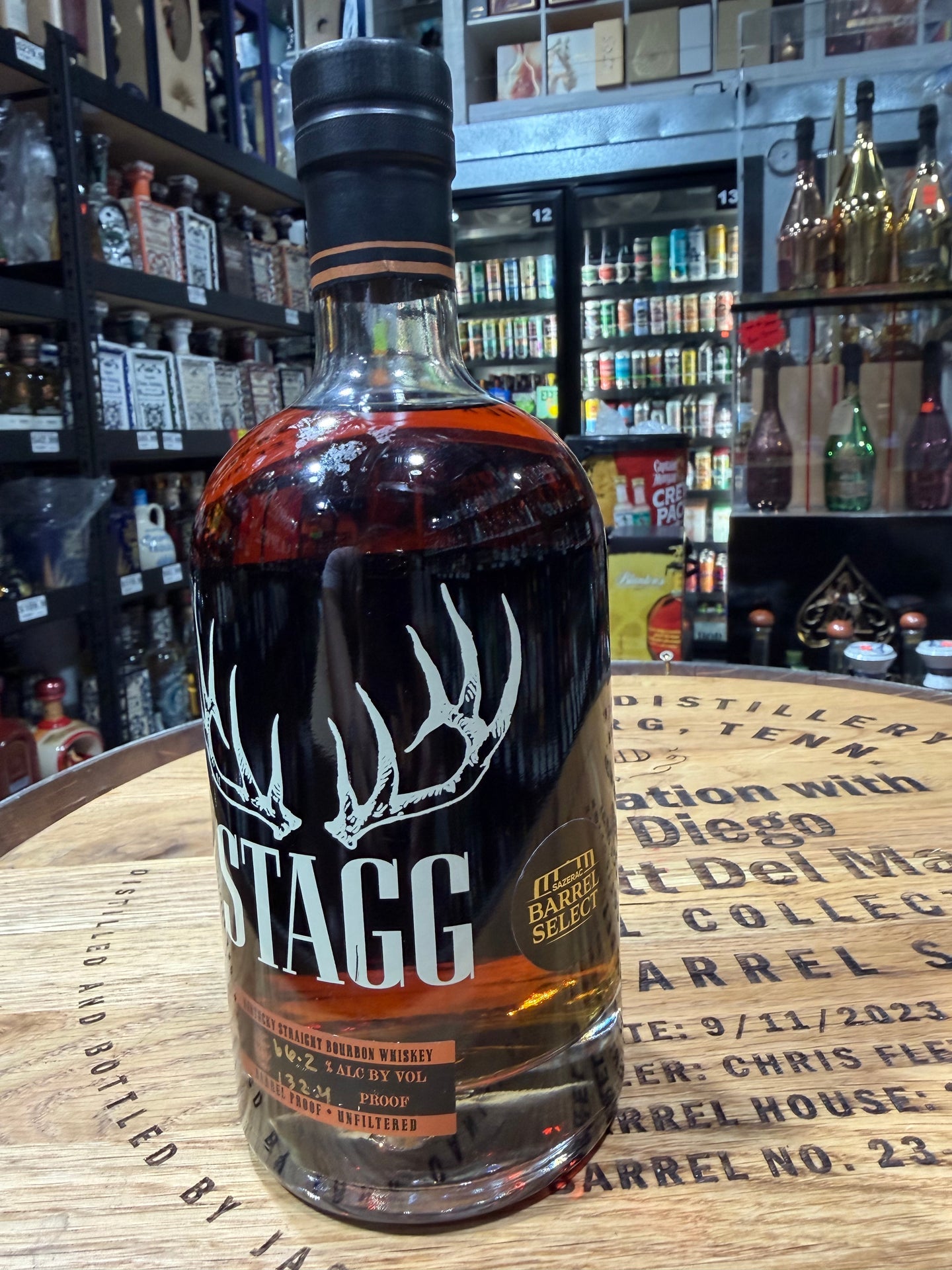 Stagg Barrel Pick Bourbon 132.4Proof. 750ml.