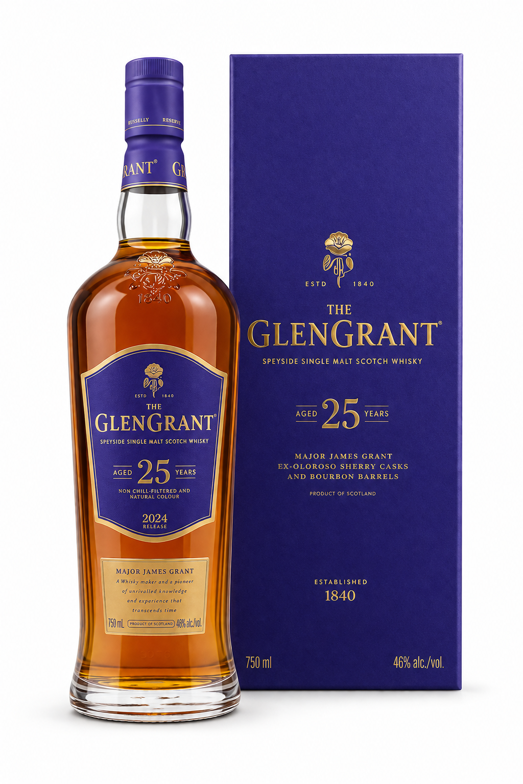 The Glen Grant 25 Year Old Speyside Single Malt Scotch Whisky 750ml