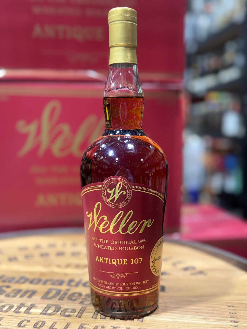 Weller Antique 107 Barrel Pick. 750ml