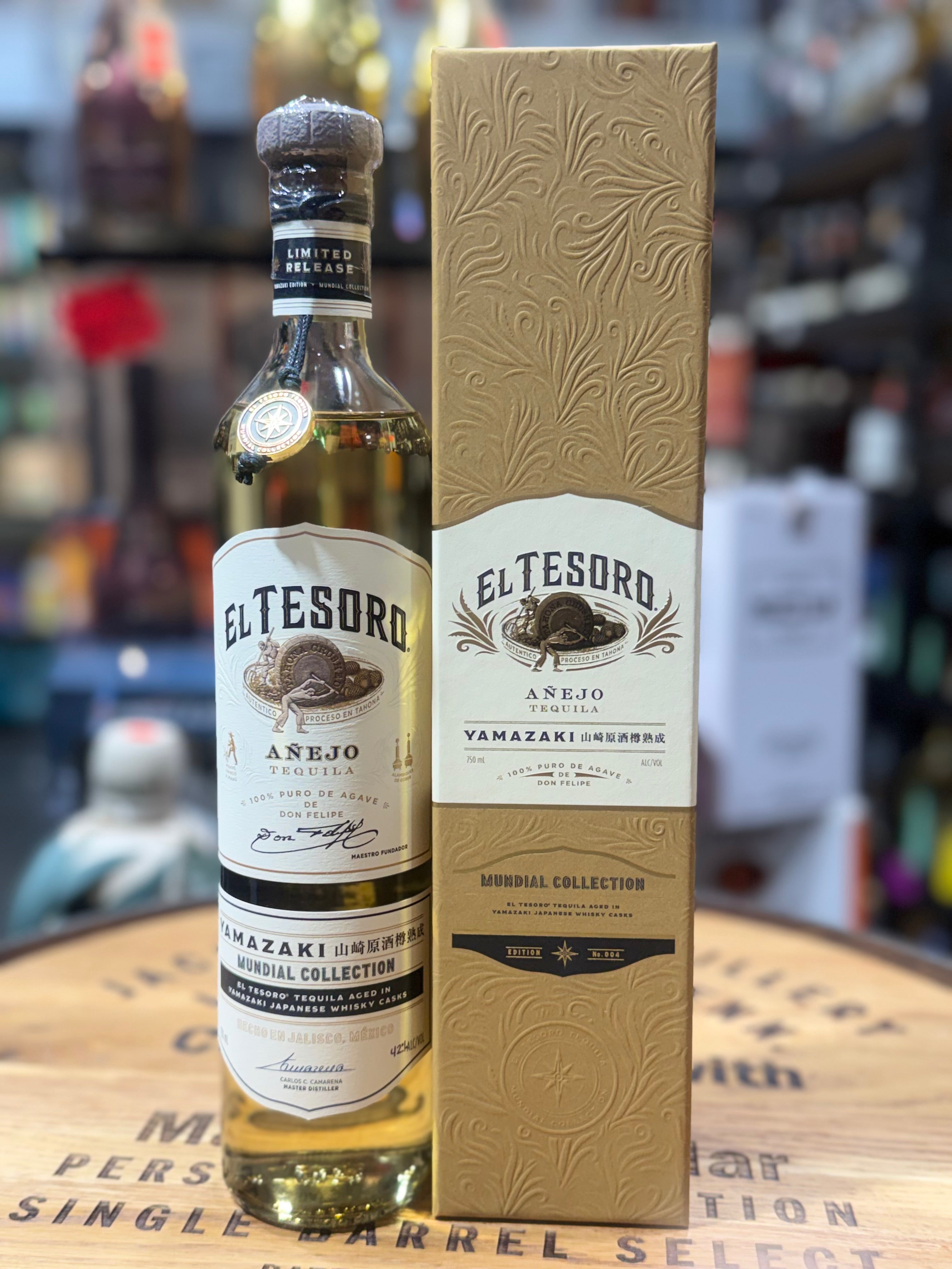 El Tesoro Tequila Añejo Mundial Collection x Yamazaki Japanese Whisky 750 ml