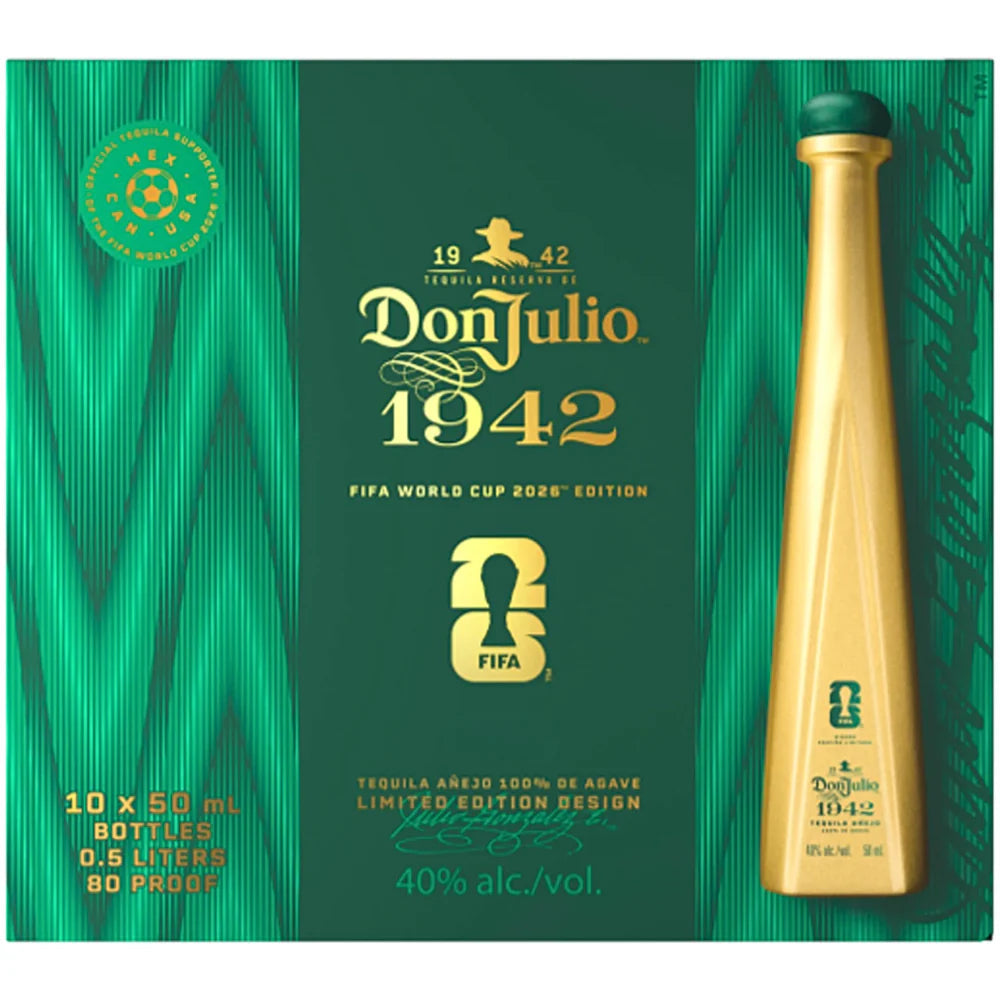 Don Julio 1942 FIFA World Cup 2026 Limited Edition Tequila Añejo 10 x 50ml Gift Pack.