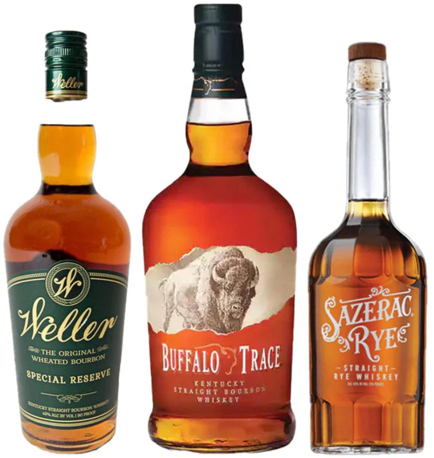 Buffalo Trace Distillery Bundle – Weller Special Reserve, Sazerac Rye, and Buffalo Trace Bourbon (3 x 750ml)