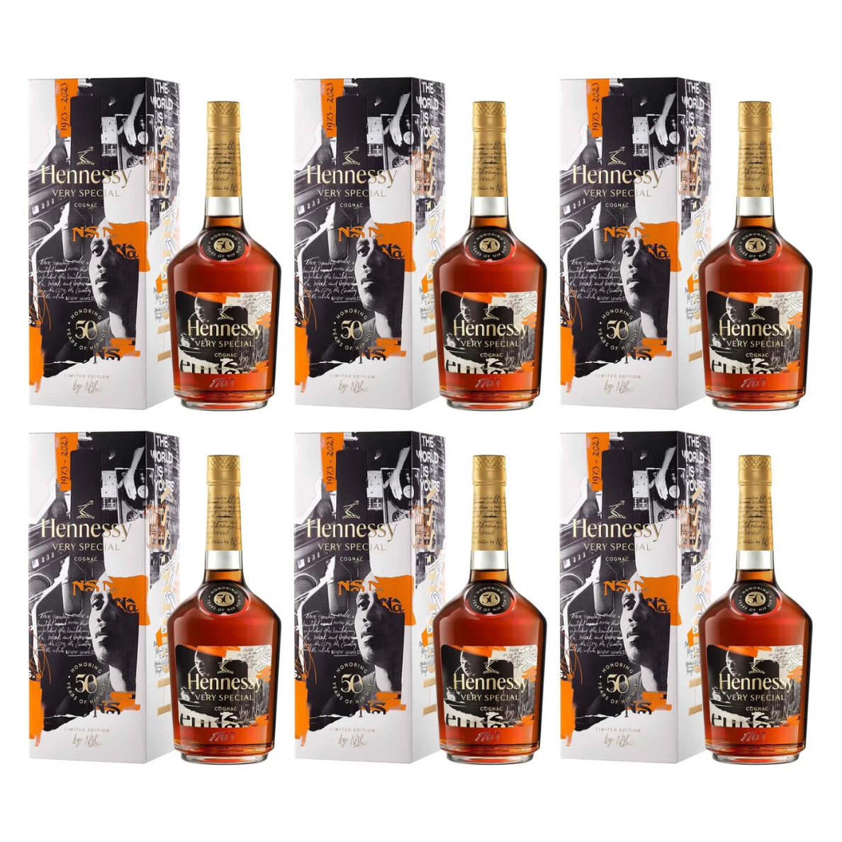 Hennessy V.S Hip Hop 50th – Commemorative 6-Bottle Bundle