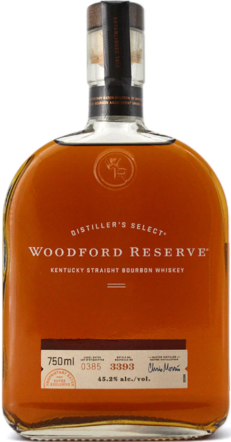 Woodford Reserve Kentucky Straight Bourbon Whiskey (750 ml, 90.4-proof / 45.2% ABV)