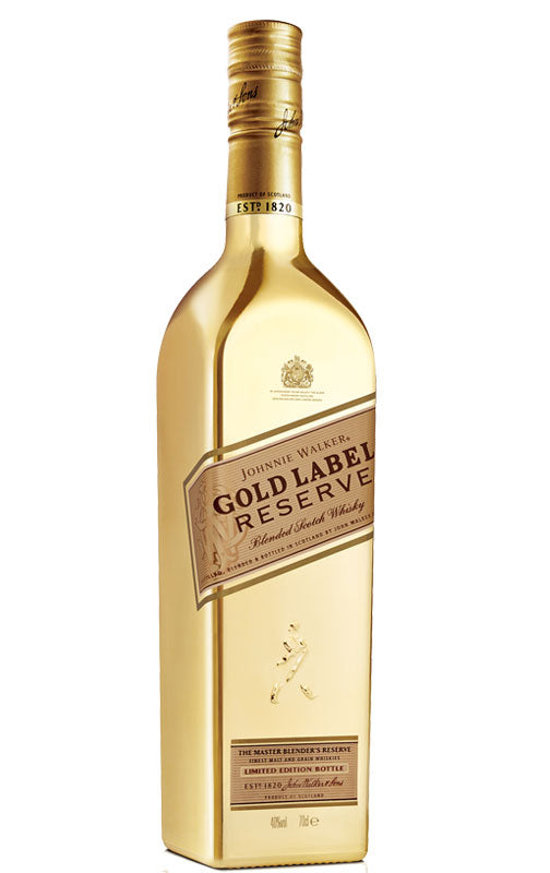 Johnnie Walker Gold Label Reserve Blended Scotch Whisky (40% ABV). Old style