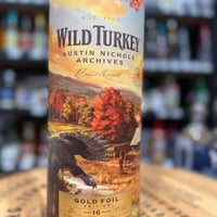 Wild Turkey Austin Nichols Archives - Gold Foil Edition - Aged 16 Years, 750ml. 2026 Released. Wild Turkey Gold Foil 16y. (Sale Price end September 30th).