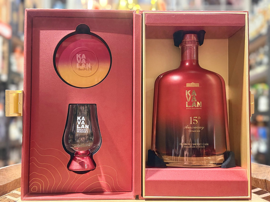 KAVALAN SINGLE MALT WHISKEY 15TH ANNIVERSARY OLOROSO SHERRY CASK, 750ml