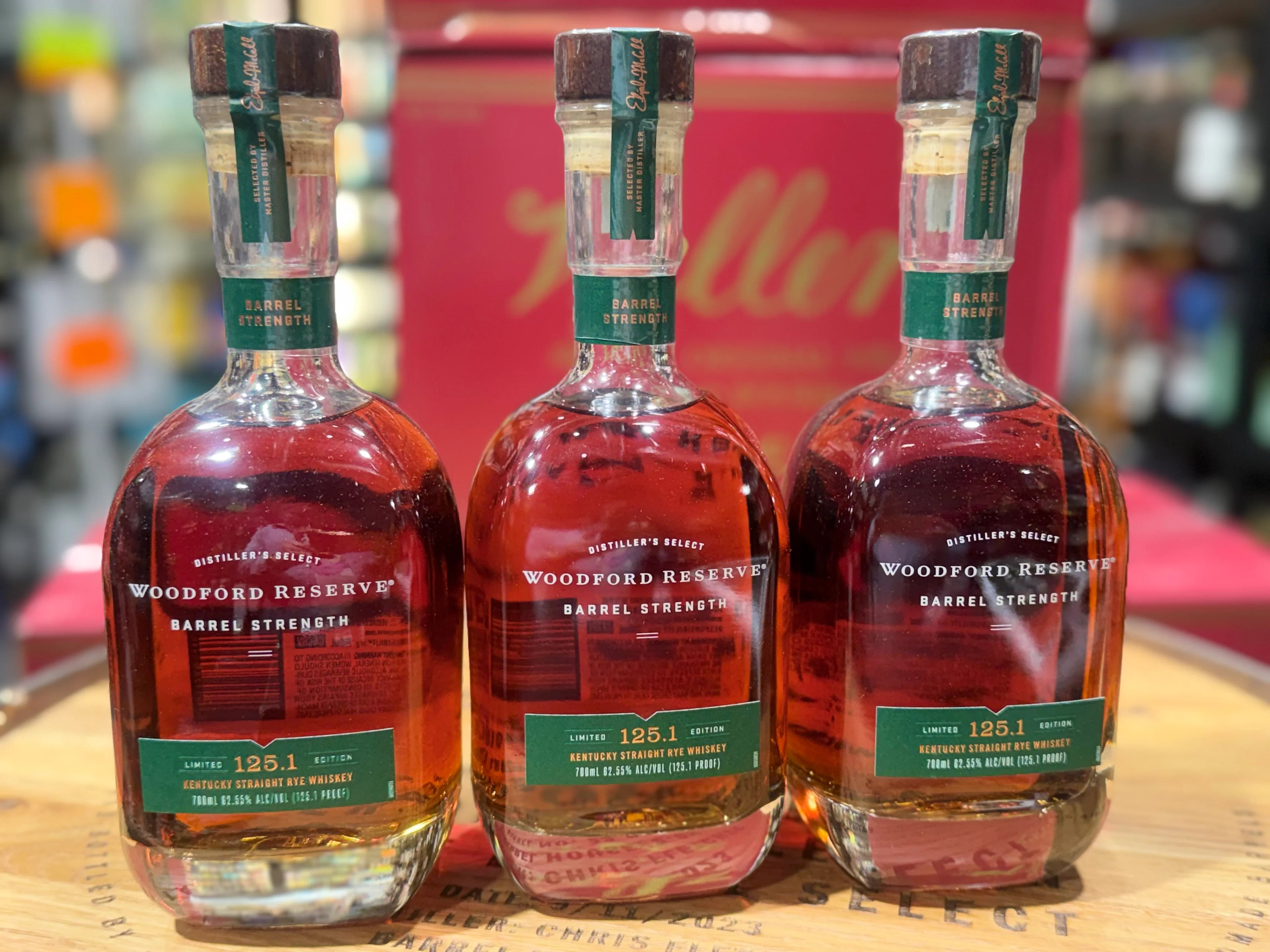 Woodford Reserve Barrel Strength Rye Limited Edition Bundle (3 x 700ml)