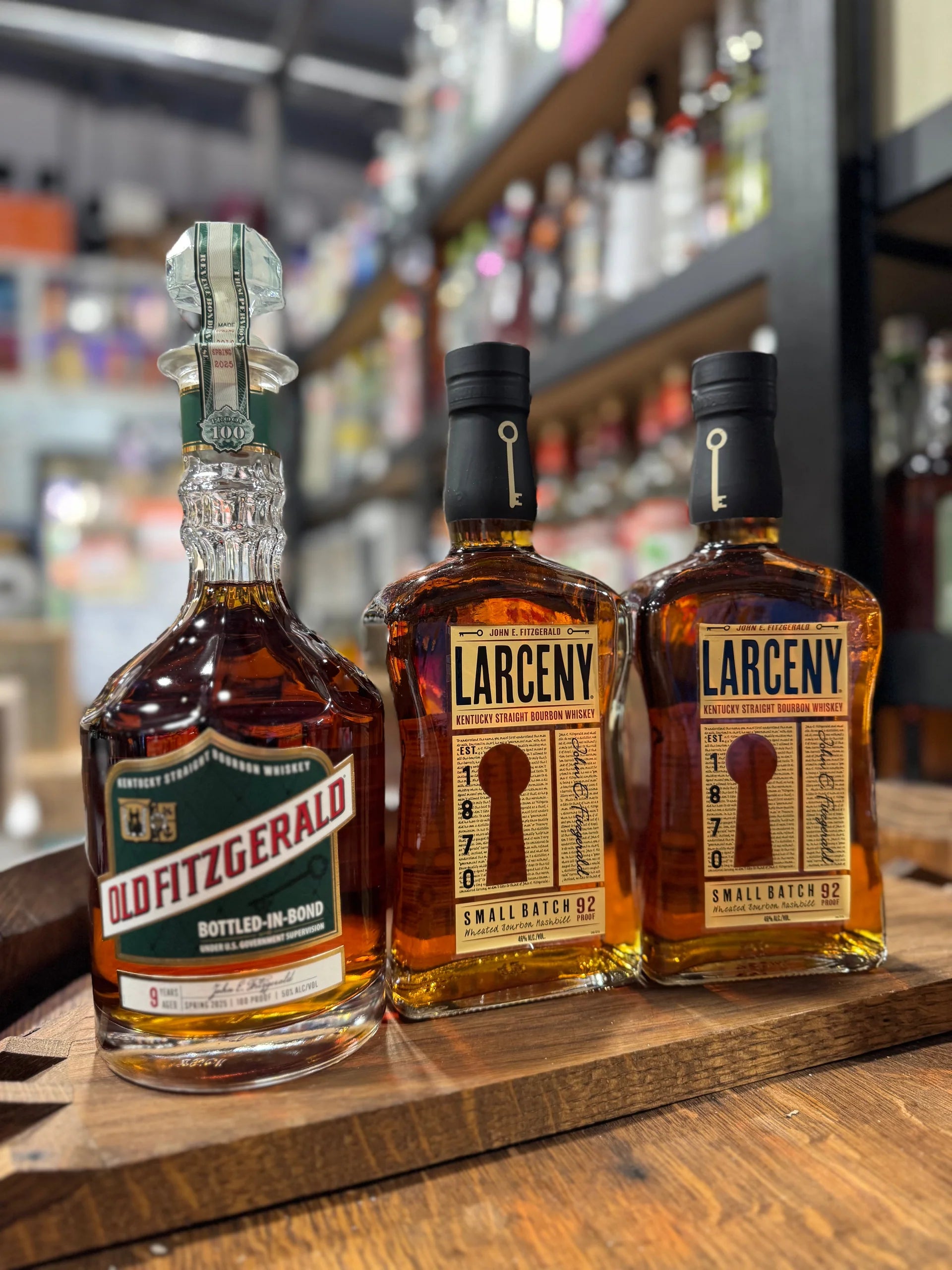 Old Fitzgerald 9 Year Old Bourbon & Larceny Small Batch Bourbon Bundle (3 x 750ml)