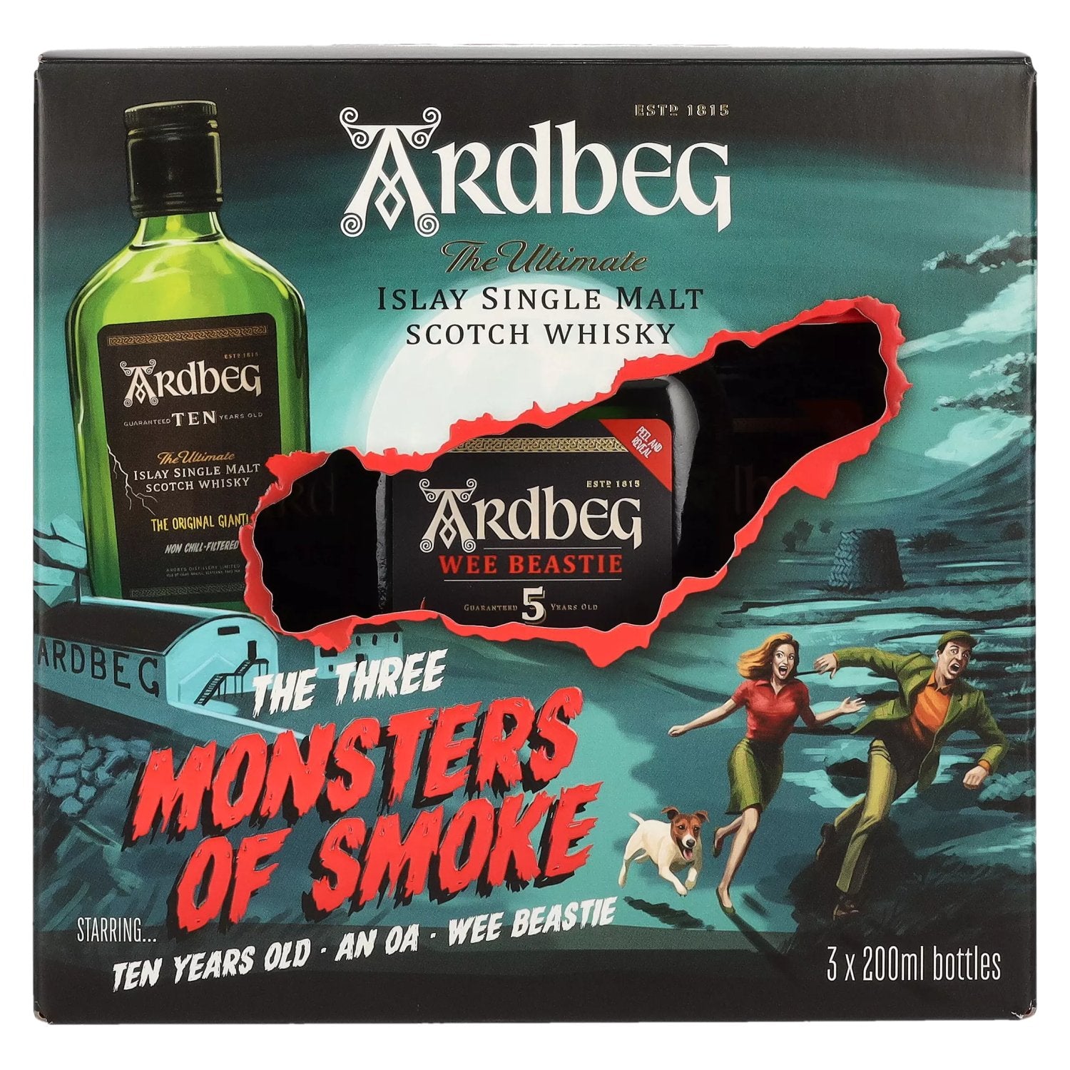 Ardbeg The Three Monsters of Smoke Single Malt Scotch Whisky, Islay, Scotland