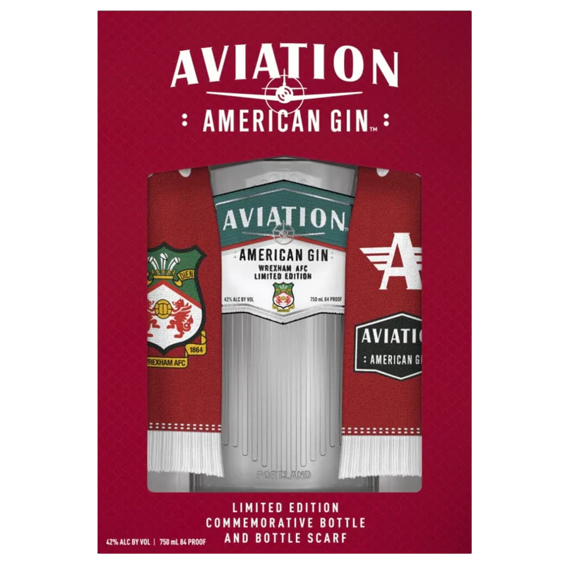 Aviation American Gin Limited Edition Commemorative Bottle & Bottle Scarf Gift Set 750ml