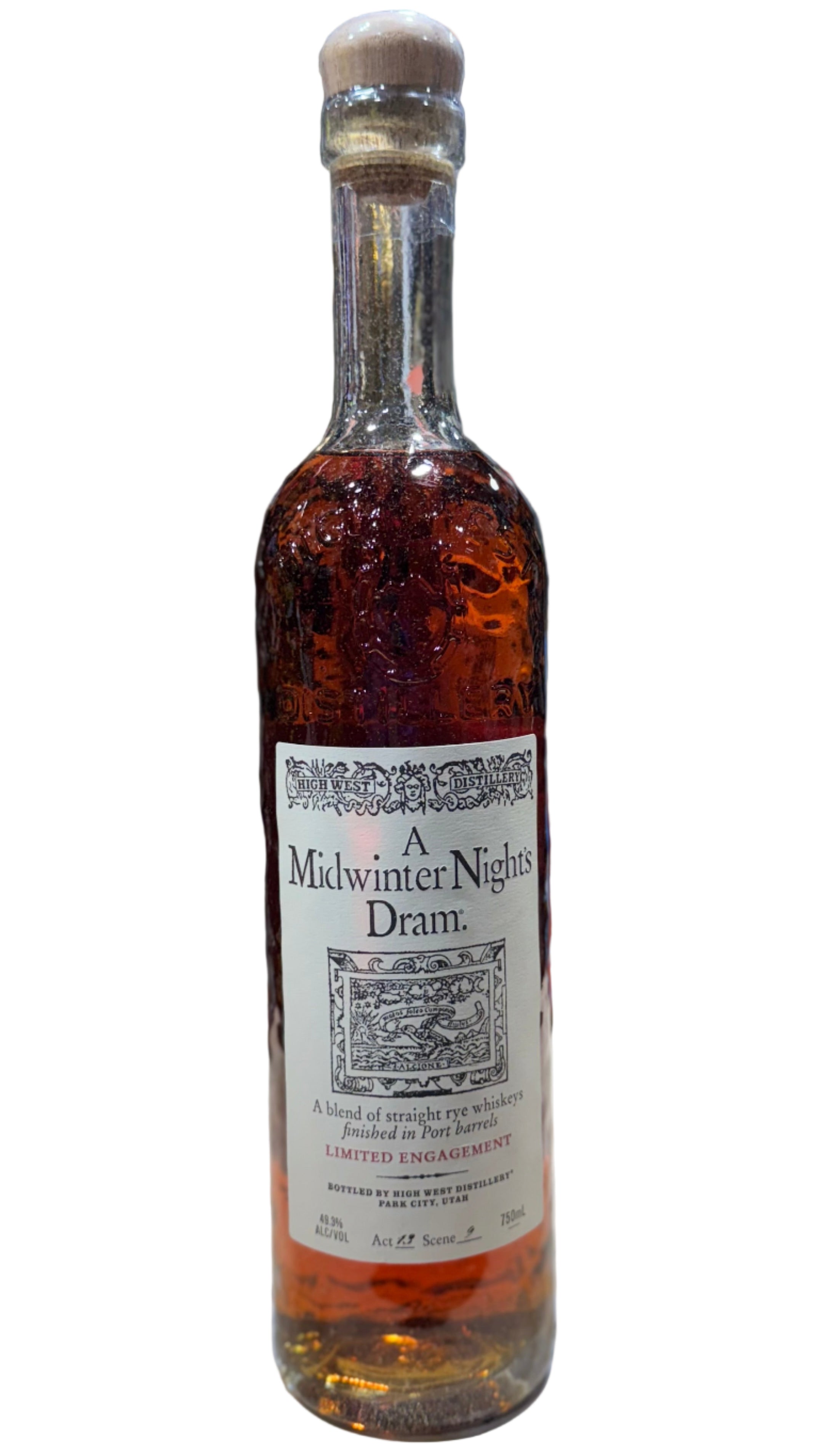 High West Distillery A Midwinter Night Dram Straight Rye Whiskey ACT 13 Scene 9( 750ml )