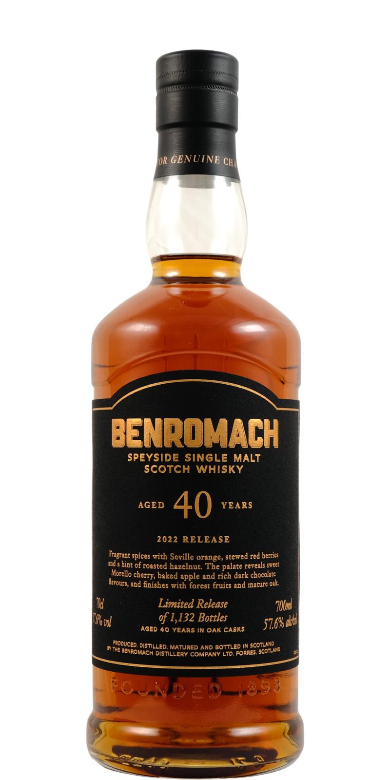 Benromach 40 Year