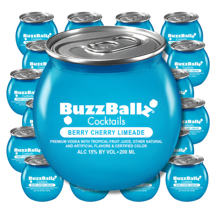 BuzzBallz Cocktails Berry Cherry Limeade Bundle (24 x 200 ml)