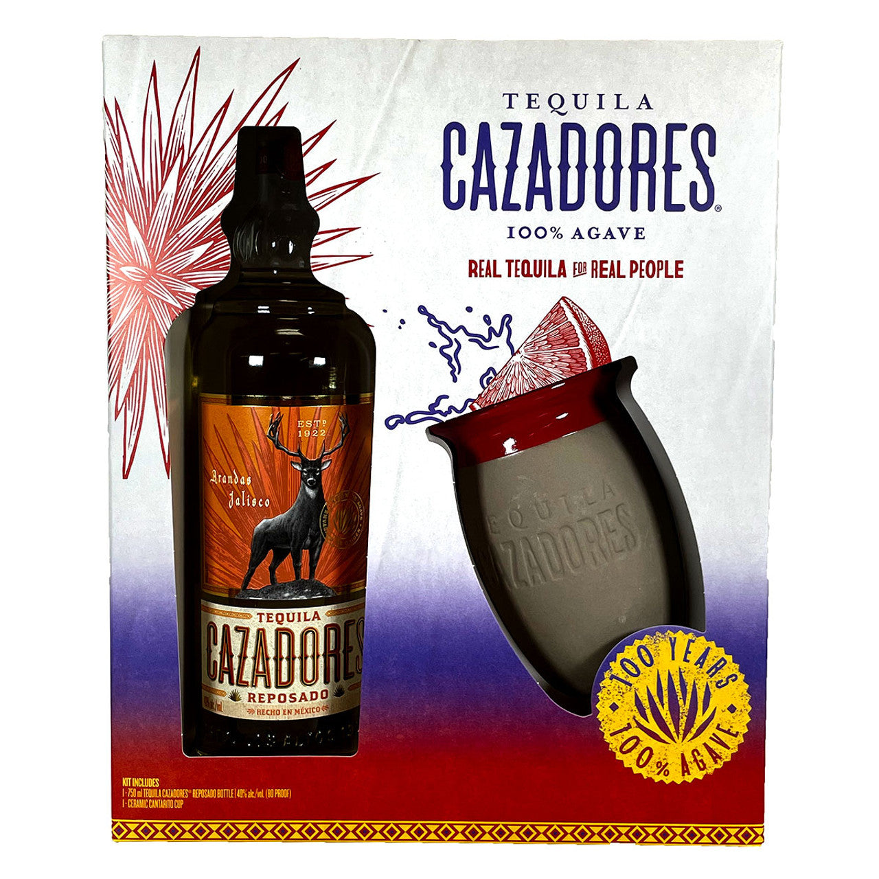 Cazadores Reposado Tequila And Cantarito Cup Gift Set