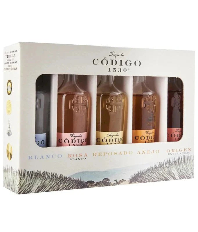 Codigo 1530 Tequila Combo Each Anejo Blanco Rosa Extra Ajeno Origen & Reposado 5pk