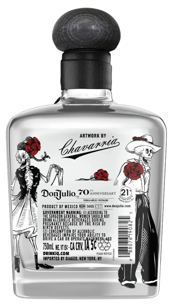 Don Julio 70 Día de los Muertos Willy Chavarria 2025 Añejo Claro Tequila – 750 mL.