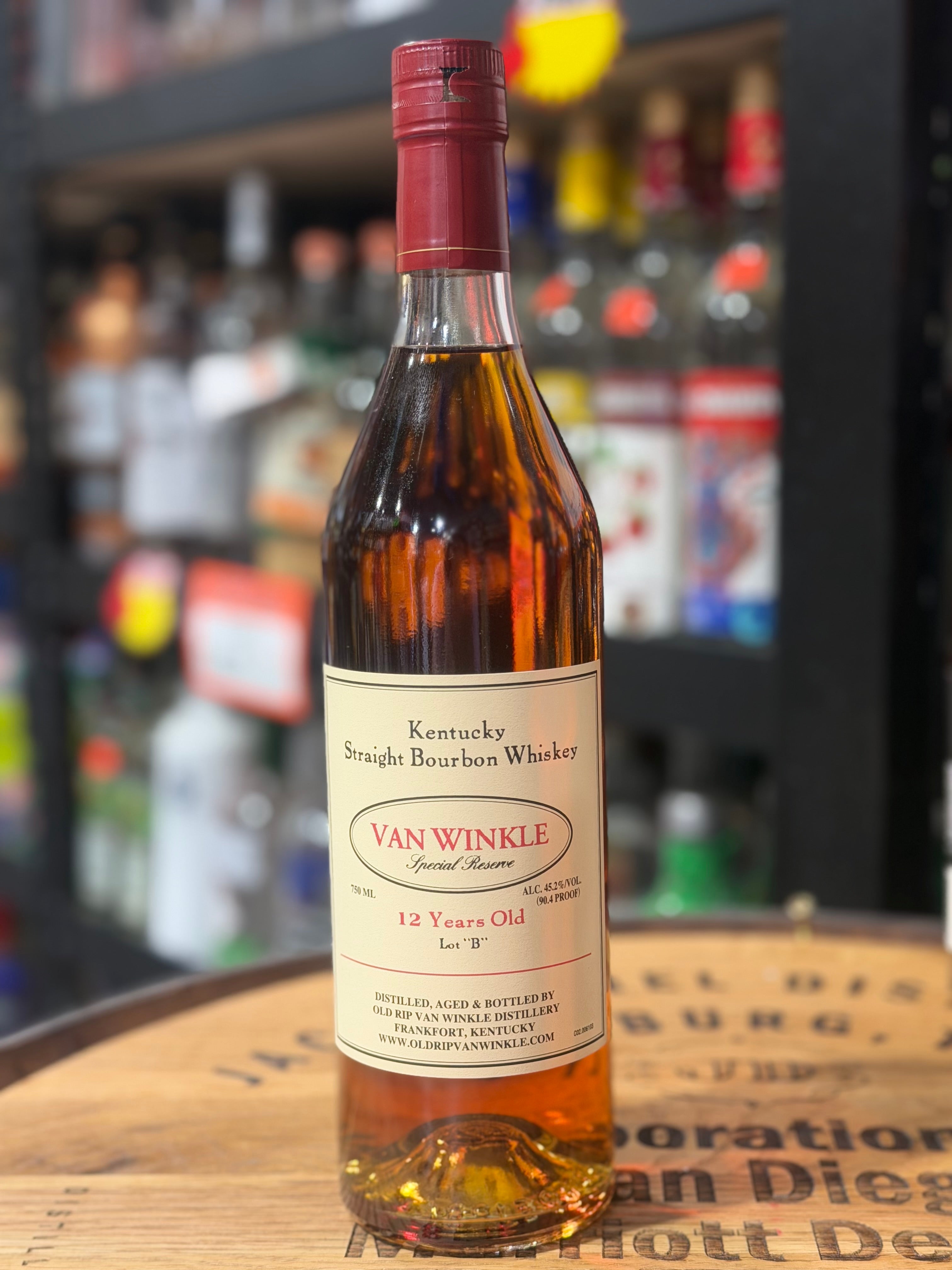 Old Rip Van Winkle Special Reserve Lot “B” 12 Year Kentucky Straight Bourbon Whiskey 750ml