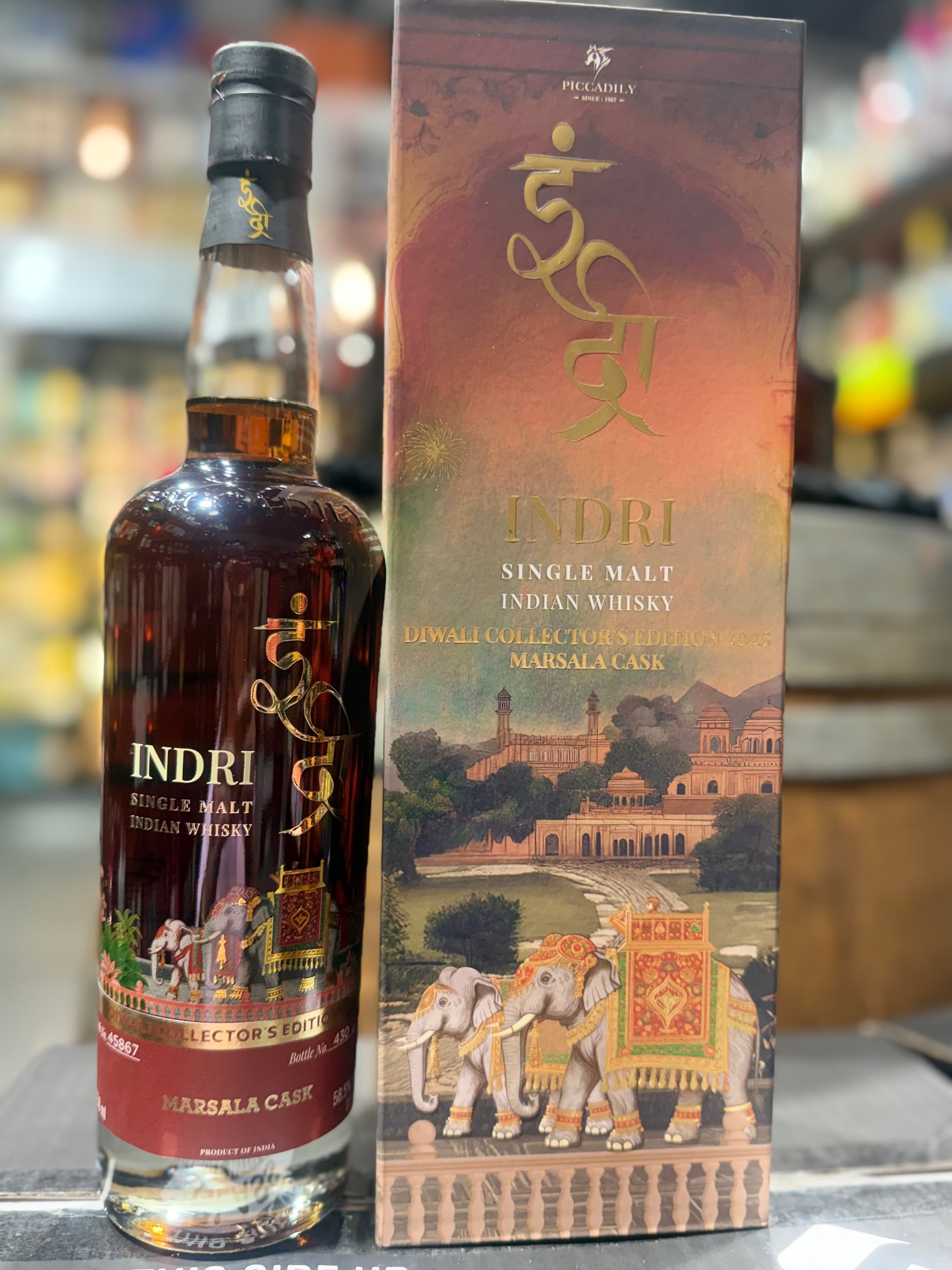 Indri Diwali Collector’s Edition 2025 Indian Single Malt Whisky (750ml)