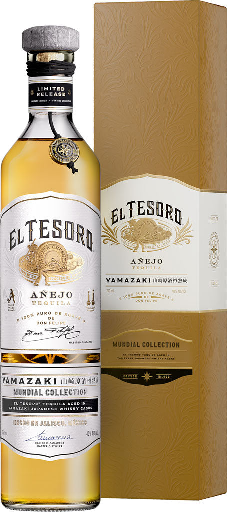 El Tesoro Tequila Añejo Mundial Collection x Yamazaki Japanese Whisky 750 ml