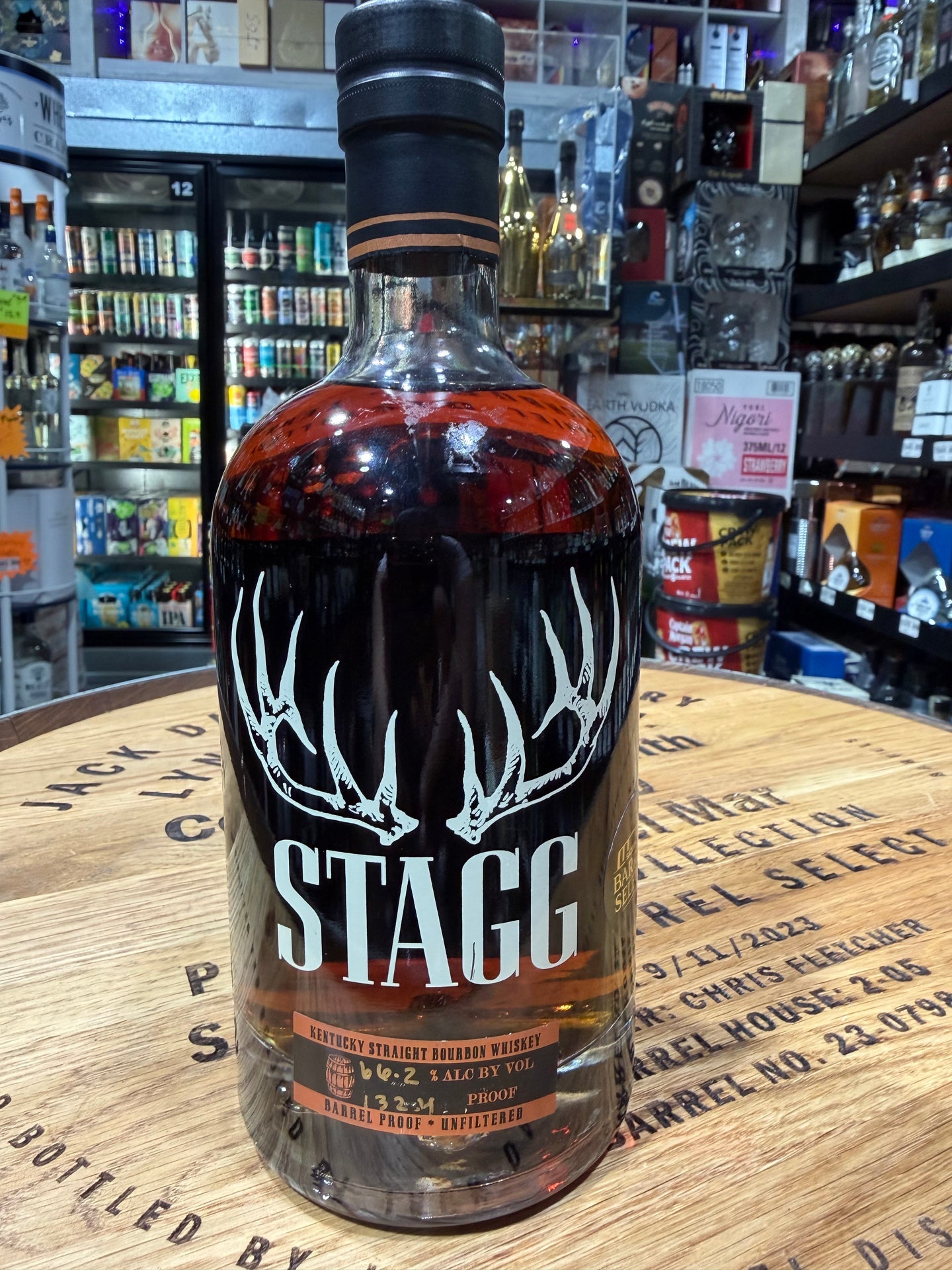 Stagg Barrel Pick Bourbon 132.4Proof. 750ml.