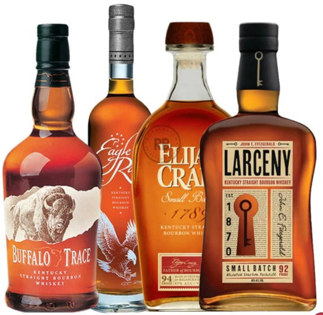 Buffalo Trace, Eagle Rare, Elijah Craig Small Batch and Larceny Bundle (4 x 750ml)