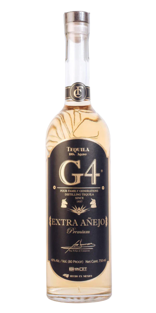 G4 Premium Tequila Extra Anejo 750ml.