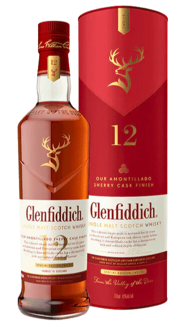Glenfiddich Amontillado Sherry Cask Finish 12 Year Old Single Malt Scotch Whisky