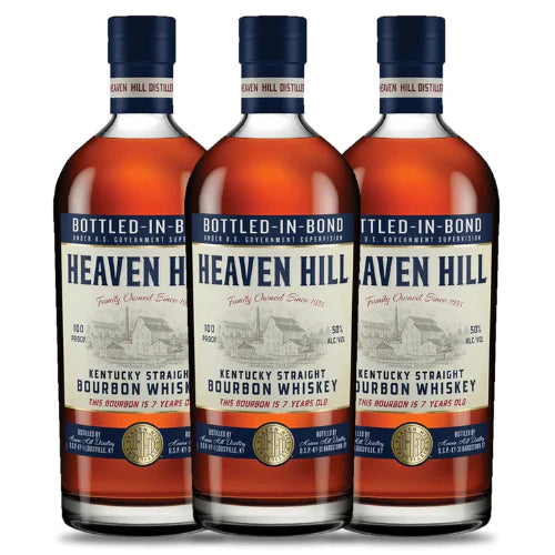 Heaven Hill 7-Year Bottled-in-Bond Bourbon – Party Discounted Bundle (3 x 750ml)