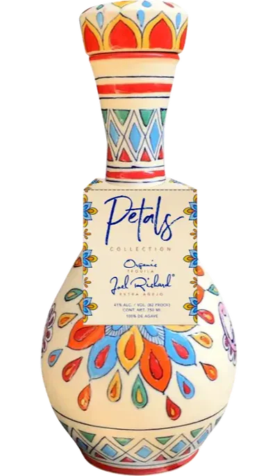 Joel Richard Petals Ceramic Organic Extra Añejo Tequila (750ml, 40% ABV)
