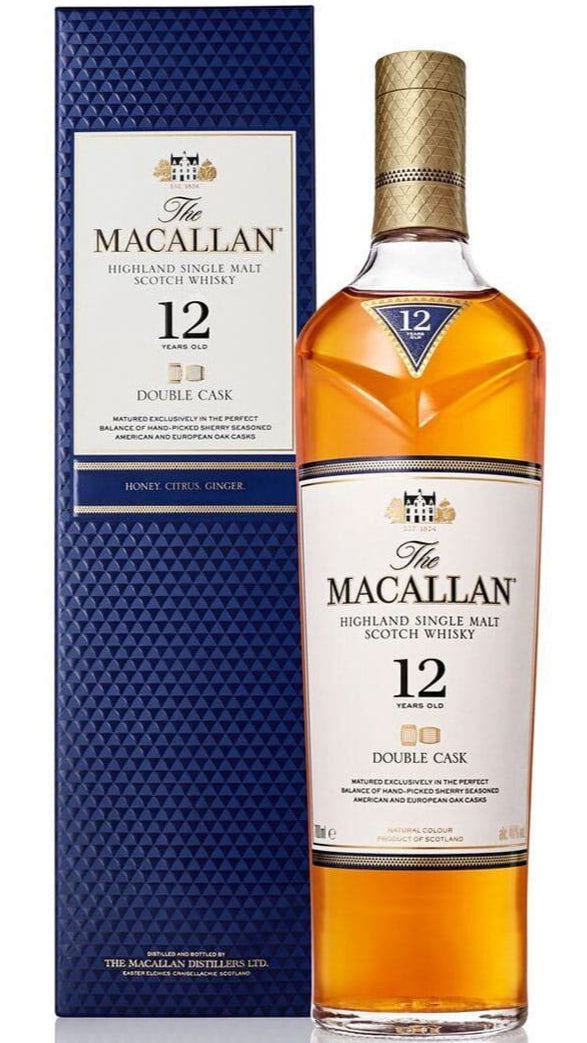 The Macallan Double Cask 12 Year Old – Highland Single Malt Scotch Whisky (40% ABV)
