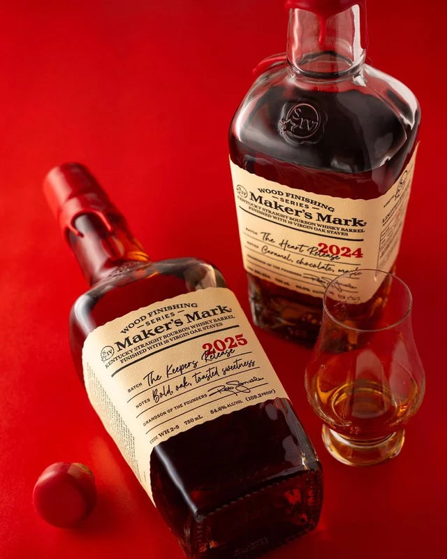 Maker’s Mark Heart Release Bundle – 2024 & 2025 Limited Edition Kentucky Straight Bourbon Whisky (2 x 750ml Bottles)