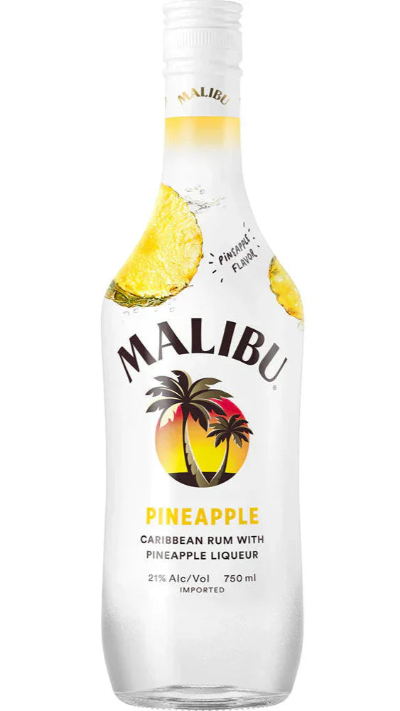 Malibu Pineapple – Pineapple Flavored Caribbean Rum Liqueur (21% ABV)