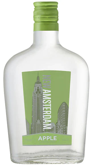 New Amsterdam Apple Flavored Vodka – Crisp Apple Infused Vodka (375ml, 35% ABV)