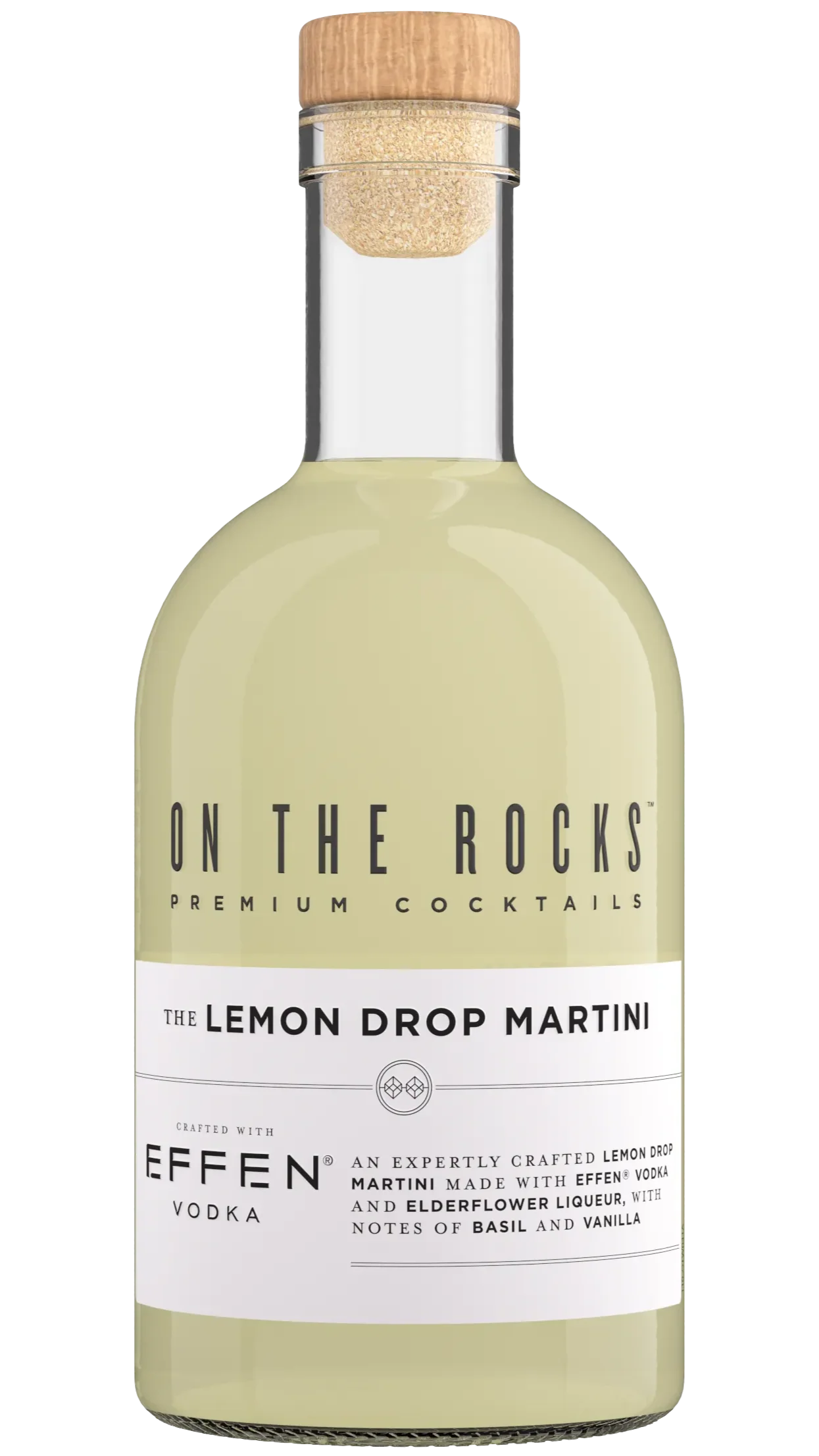 On The Rocks Lemon Drop Martini Cocktail 375 mL – Ready-to-Drink Made With Effen Vodka