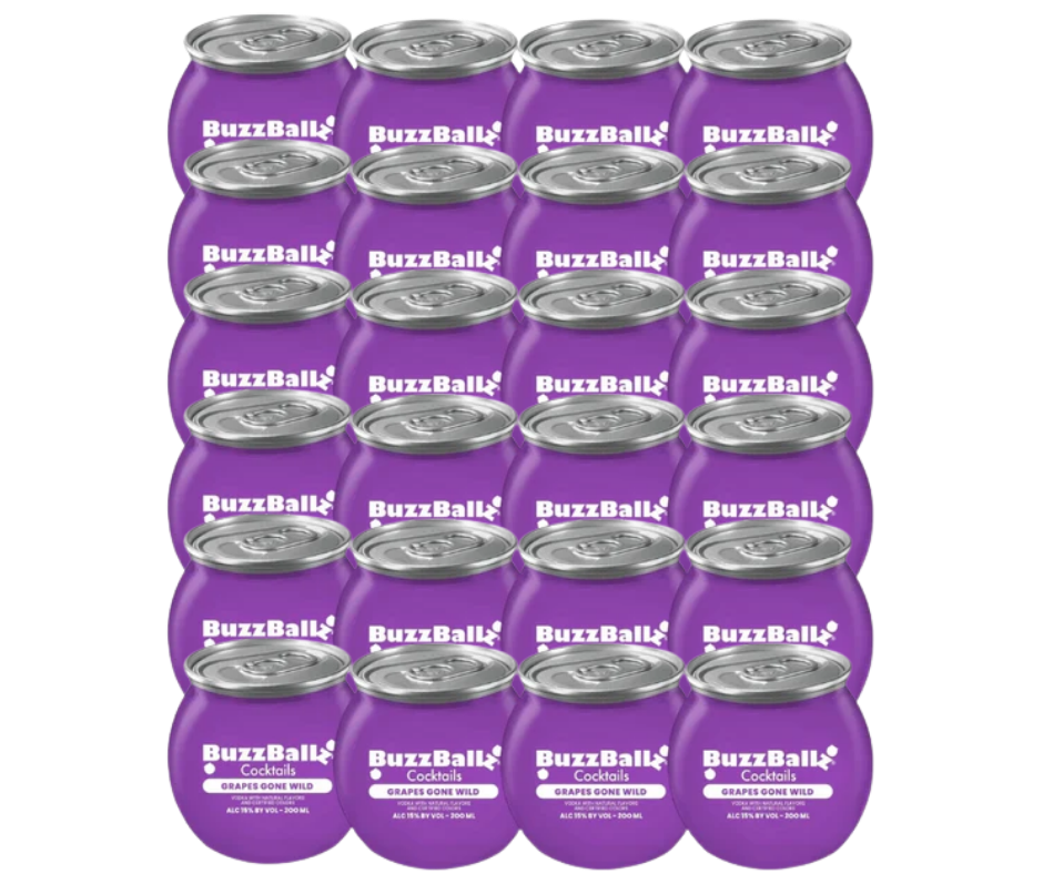 BuzzBallz Cocktails Grapes Gone Wild (200 ml x 24-Pack)