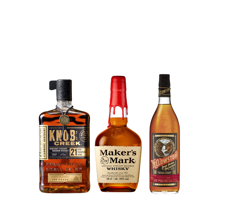 The Powerhouse Trio - Knob Creek 21y limited edition, Maker’s Mark, and Yellowstone handpicked Collection Bundle ( 3Packs x 750ml )