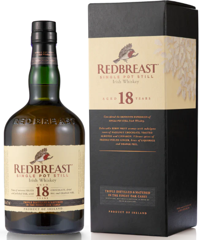 Redbreast 18 Year Old – Aged Single Pot Still Irish Whiskey