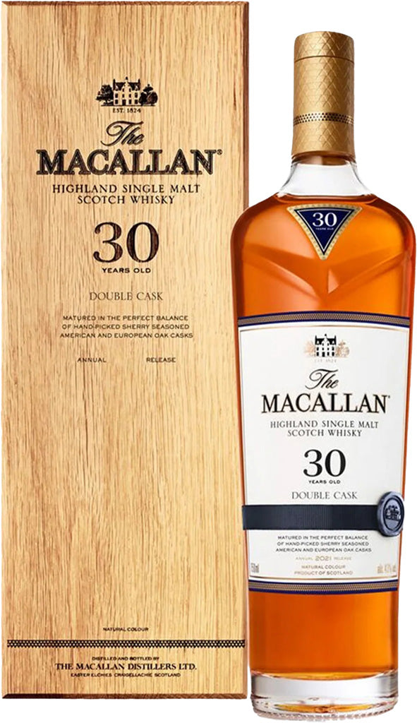 Macallan 30 Year Old Double Cask Highland Single Malt Scotch Whisky 2022