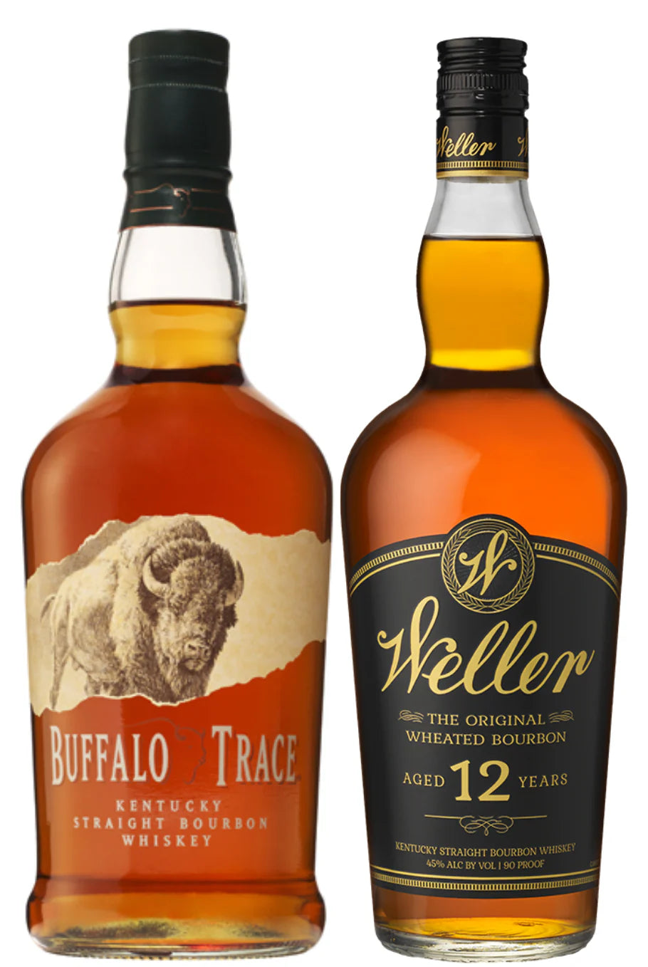 Weller 12 Year Bourbon & Buffalo Trace Bourbon Bundle (2 x 750ml)