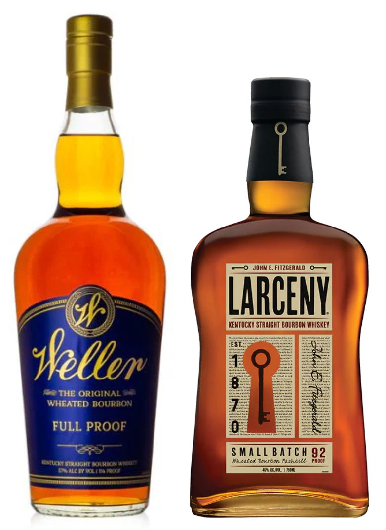 Weller Full Proof Bourbon & Larceny Small Batch Bourbon Bundle – 2 Bottle Pack (750ml Each)