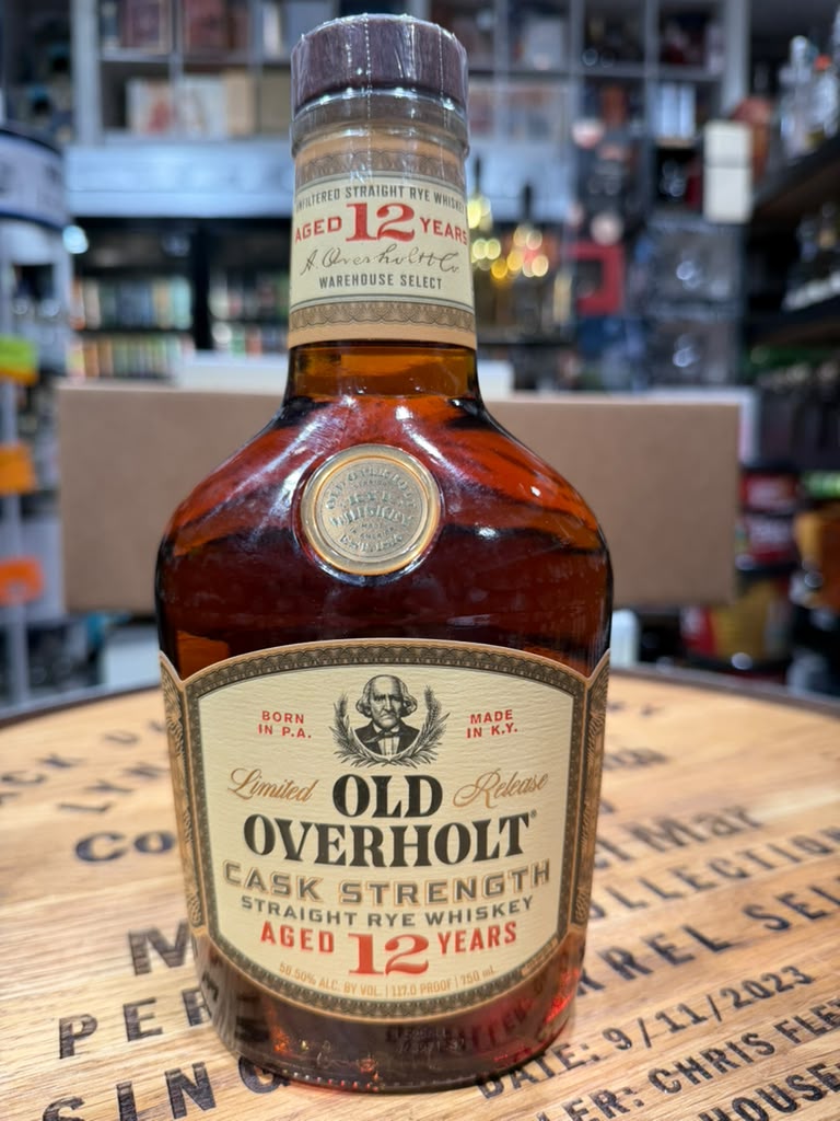 Old Overholt 12 Year Cask Strength Straight Rye Whiskey 750ml