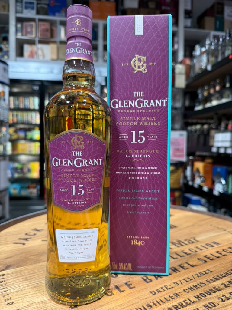 The Glen Grant 15 Year Old Batch Strength Single Malt Scotch Whisky 750ml