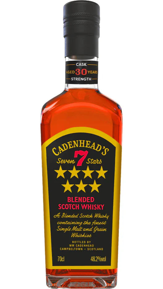 Wm Cadenhead 7 Stars 30 year Blended Scotch Whisky