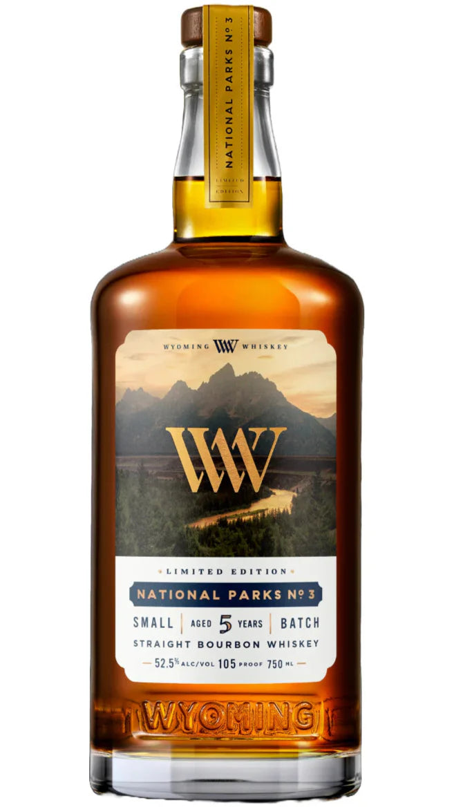 Wyoming Whiskey National Parks No. 3 – Snake River, Grand Teton National Park Straight Bourbon Whiskey (750 ml)