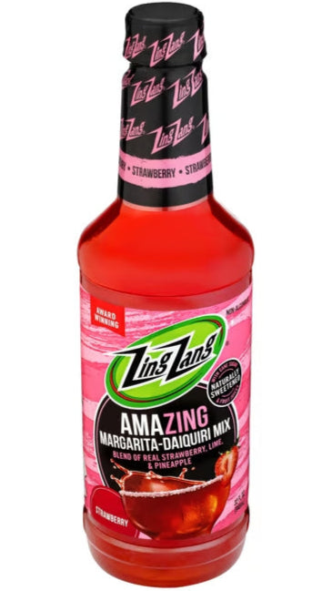 Zing Zang Strawberry Margarita Daiquiri Mix Liter Pet