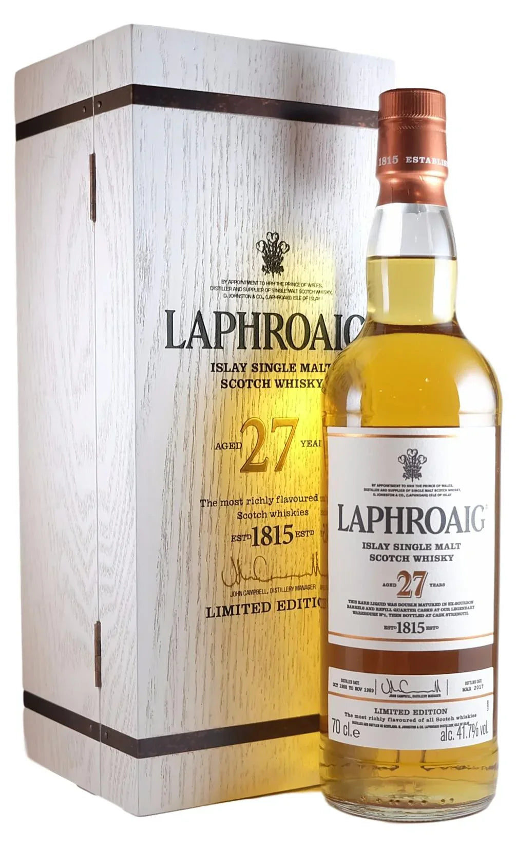 Laphroaig 27 Year Old Single Malt Scotch Limited Edition