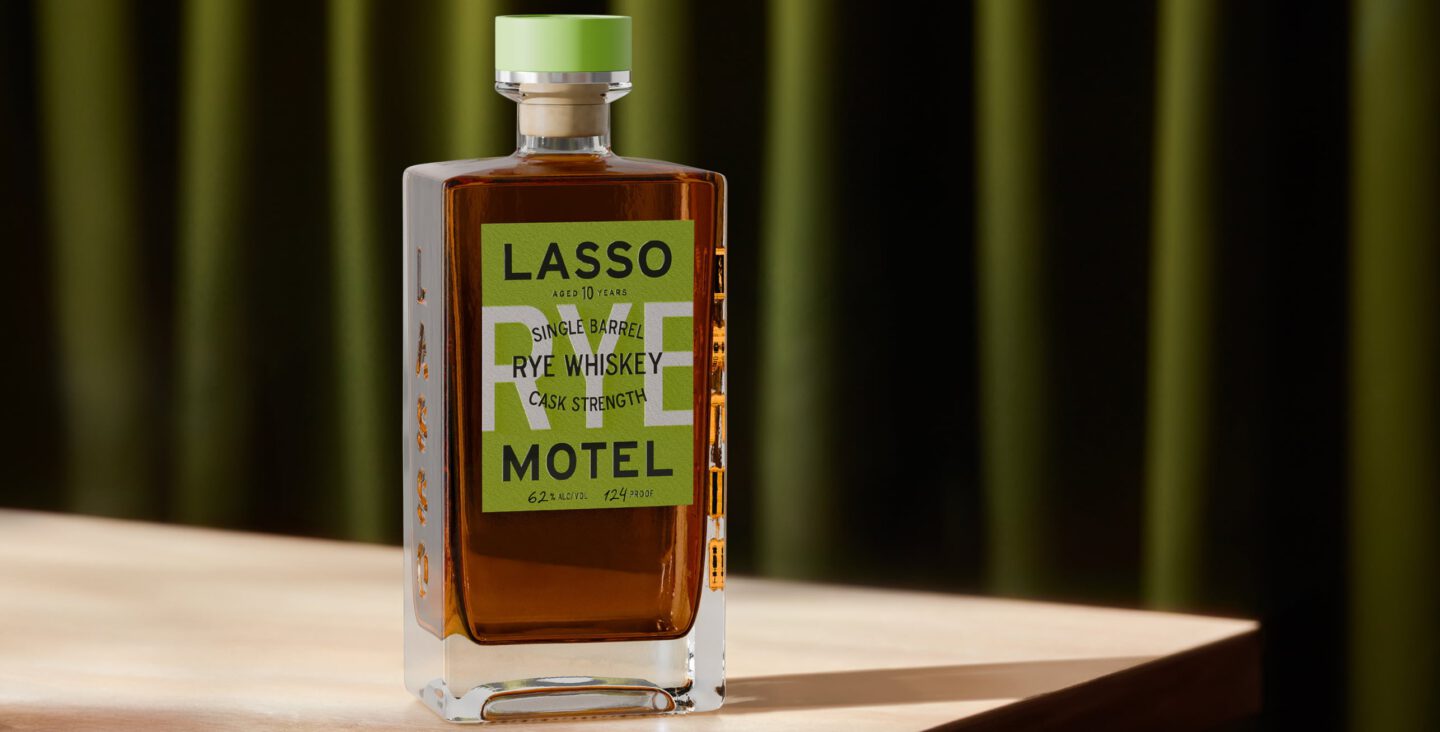 Lasso Motel 10 Year Old Single Barrel Cask Strength Rye Whiskey (750ml)