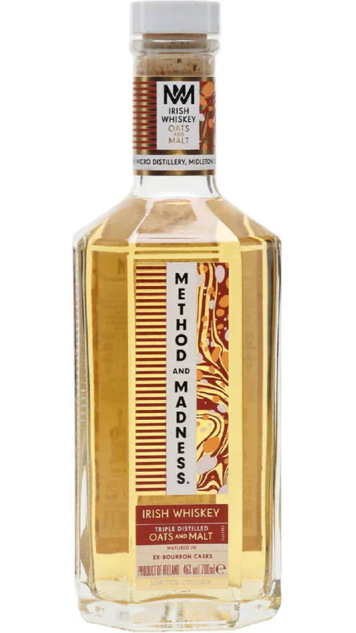 Method And Madness Single Pot Still Irish Whiskey Triple Distilled Rye And Malt Ex Bourbon Casks Usa